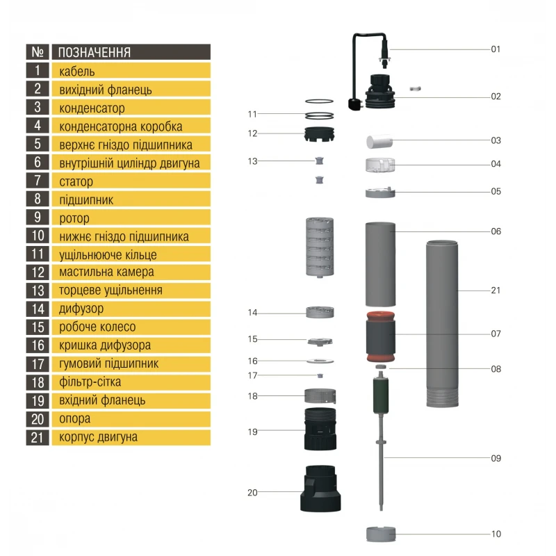 Насос колодезный OPTIMA OP 5,1 - 48/6 F 0,6 кВт ( с поплавком )