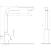 Смеситель для кухни под осмос Globus Lux ALPEN SUS-0110-BB