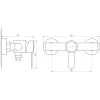 Змішувач для душу Globus Lux WIEN SBT2-105