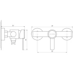 Смеситель для душа Globus Lux WIEN SBT2-105