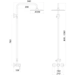 Душевая система Globus Lux WIEN SBT2-SH-05