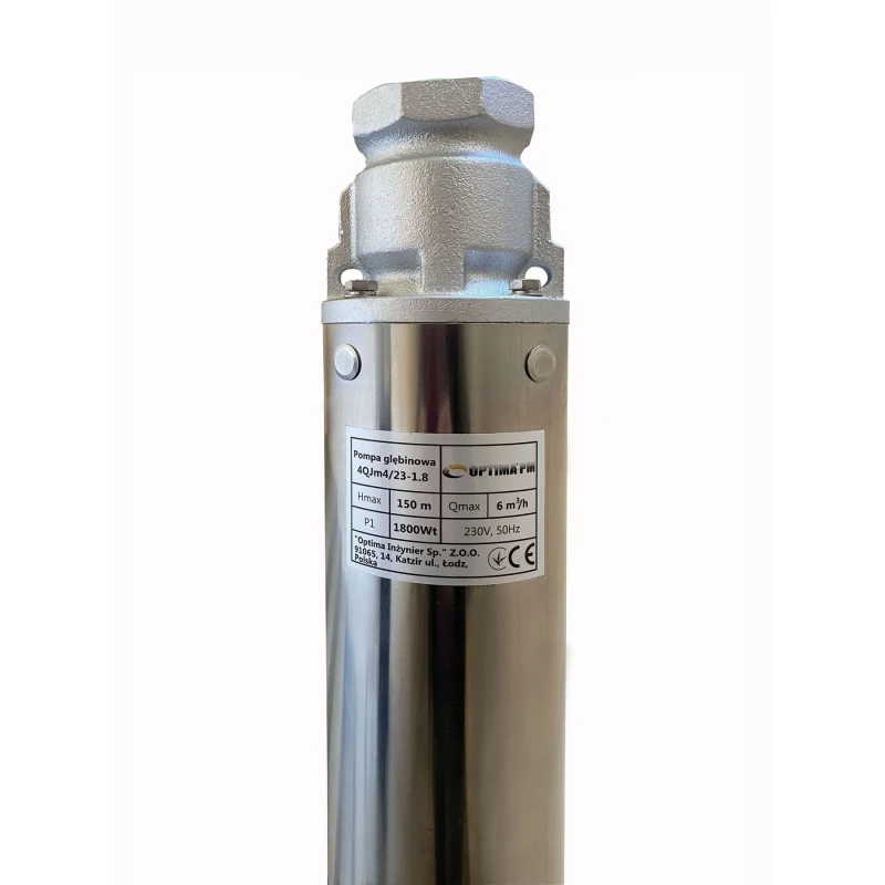 Насос скважинный с повышенной уст-тью к песку OPTIMA PM 4QJm4/23 1,8 кВт 168м + 2 м кабель