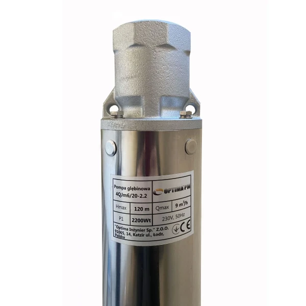 Насос скважинный с повышенной уст-тью к песку OPTIMA PM 4QJm6/20 2,2 кВт 124м + 2 м кабель