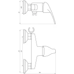 Змішувач гігієнічний Globus Lux SOLLY GLSO-0206N