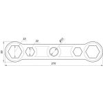 Ключ монтажа футорок CRISTAL NR-1015