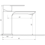 Смеситель для умывальника Globus Lux Ontario GLO-0101