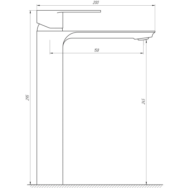 Смеситель для умывальника Globus Lux Niagara GLN-0201