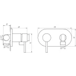 Смеситель гигиенический Globus Lux GLN-2-106MIX