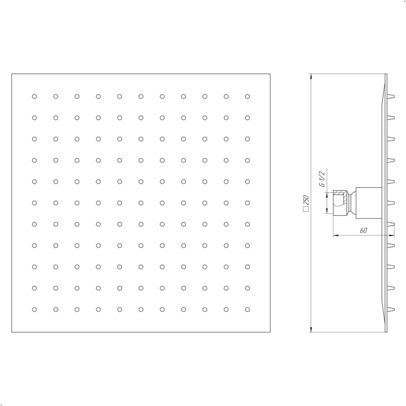 Душова лійка Globus Lux ST-0250-Q