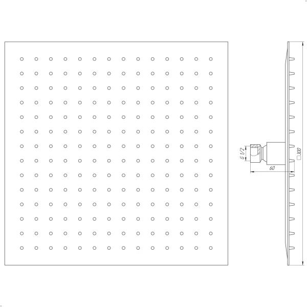 Душова лійка Globus Lux ST-0300-Q
