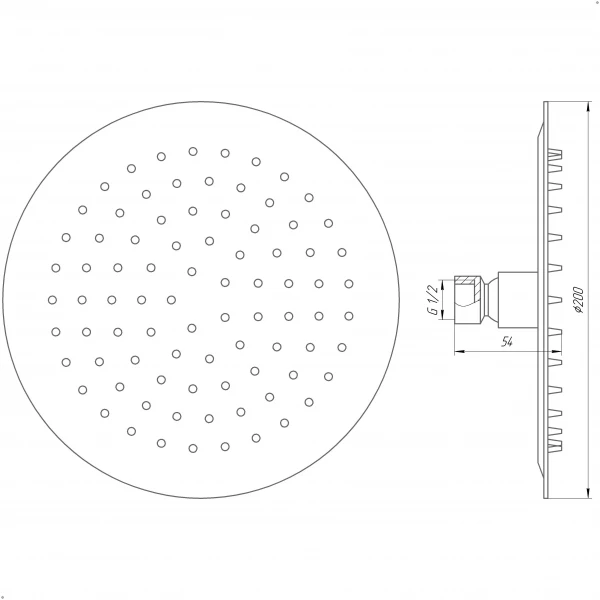 Душова лійка Globus Lux ST-0200-R