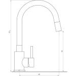 Змішувач для кухні MixMIRA ALPEN MS1-203SB