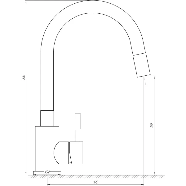 Змішувач для кухні MixMIRA ALPEN MS1-203SG