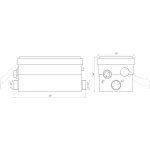 Канализационная установка VOLKS pumpe WC250