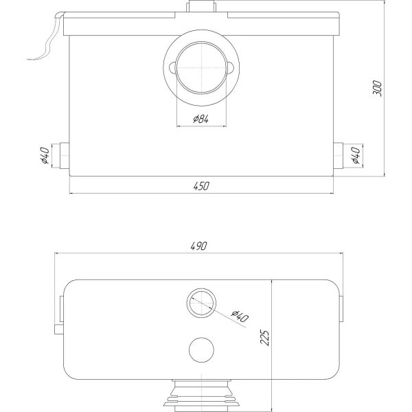 Канализационная установка VOLKS pumpe WC500-1