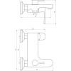 Смеситель для ванны Globus Lux Laguna GLA-0102N