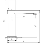 Смеситель для умывальника TOPAZ SARDINIA TS 08201-H30