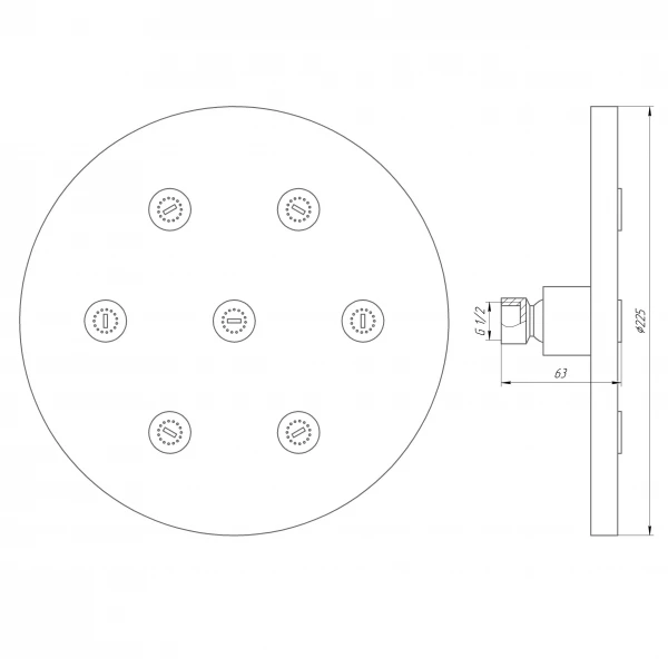 Душова лійка Globus Lux SD08A