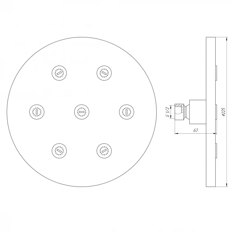 Душова лійка Globus Lux SD08A