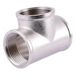 Тройник SOLOMON 3/4″ ВВВ никель 8202