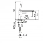 Смеситель для ванны Globus Lux Milano GLM-0109