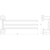 Тримач рушників Globus Lux SS 8431-3 SUS304