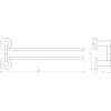 Тримач рушників Globus Lux SS 8431-2 SUS304