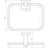 Тримач рушників Globus Lux SQ 9407 SUS304