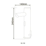 Смеситель сенсорный для умывальника HOTEC 19.116 DC/AC Hot/Cold с трансформатором