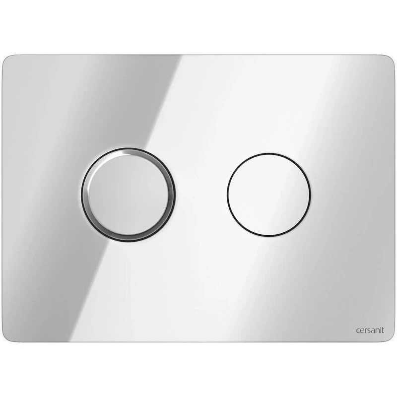 Кнопка змиву Cersanit ACCENTO CIRCLE PNEUMATIC глянцевий хром