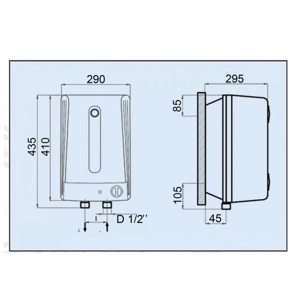 Водонагрівач LEOV LUB Small 10 l підвод води знизу (10L UB)