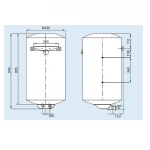 Водонагрівач LEOV LCV Comby 100 l непрямий нагрів (100L C)
