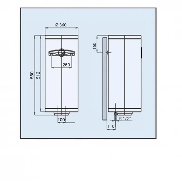 Водонагрівач LEOV LV Slim 30 l (30L Slim )