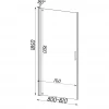 Душевые двери PROSNA 80TCW.Line (80W.Line) BRAVO (1уп.)
