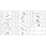 Душевые двери PASLENKA 110TC (110T) BRAVO (1уп.)