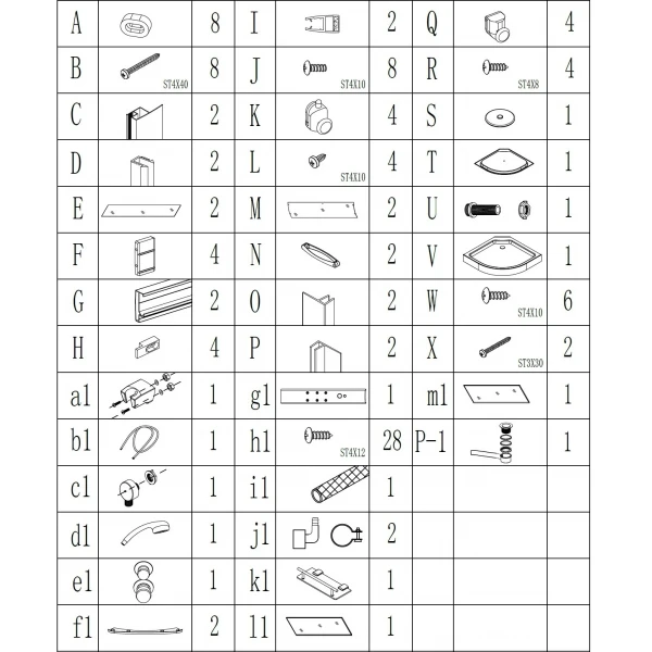 Душевой бокс полукруглый BARYCZ L90GBS (L90B) BRAVO (4уп.)