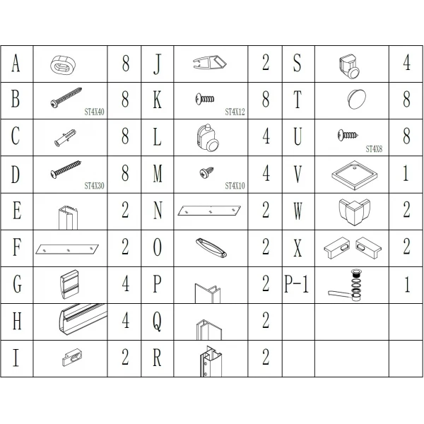 Душова кабіна квадратна NER L90TB.Mosaic (L90B.Mosaic) BRAVO (2уп.)