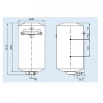 Водонагрівач LEOV LCV Comby 120 l непрямий нагрів (120L C)