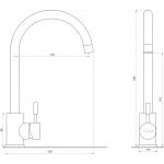 Смеситель для кухни EcoMIX ALPEN SBT3-203S