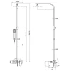 Душевая система TOPAZ LEXI TL 21102-H57-BL