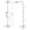 Душевая система TOPAZ LEXI TL 21702-H57-BL