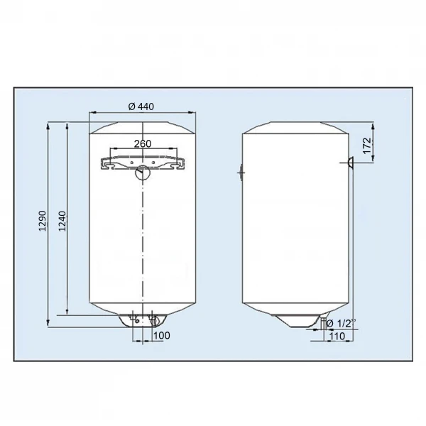 Водонагрівач LEOV LV Dry 150 l сухий тен (V D 150 l)