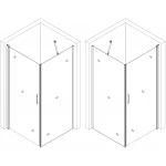 Душова кабіна квадратна без піддона LYNA N90TC (N90T) BRAVO (1уп.)