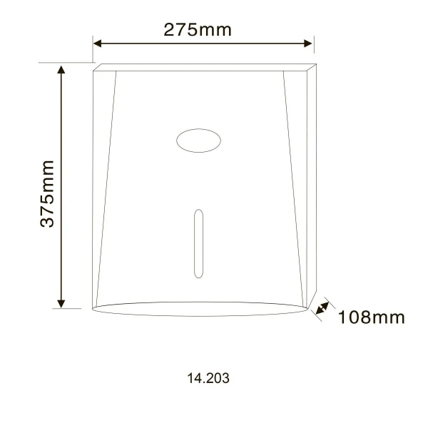 Диспенсер паперових рушників HOTEC 14.203 ABS
