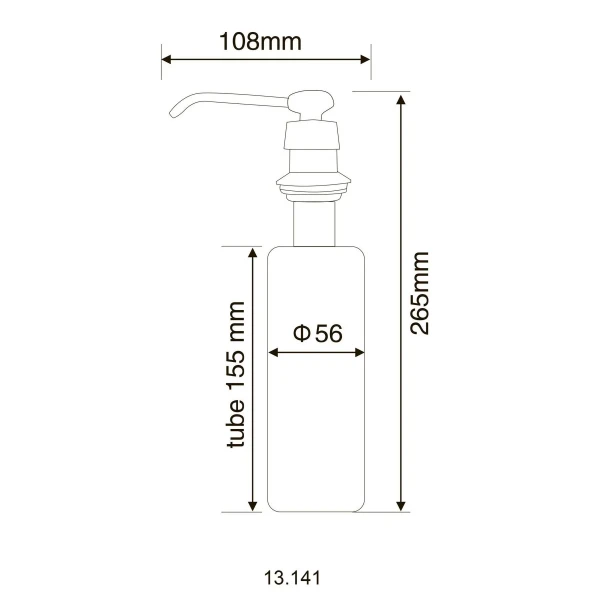 Дозатор рідкого мила HOTEC 13.142