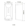 Дозатор сенсорний для антисептика/рідкого мила HOTEC 13.503 ABS White,1000мл,(DC 4*1.5V-тип C-LR14)