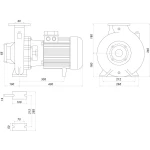 Насос моноблочний IR 40-200B 5,5 кВт SAER (48.8 м3/год, 40 м)