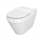 Унітаз компакта Cersanit CREA 010/020 OVAL з сидінням дюропл SLIM LIFT (без бачка)