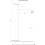 Смеситель для умывальника Globus Lux SICILIA SBQ-201-BB