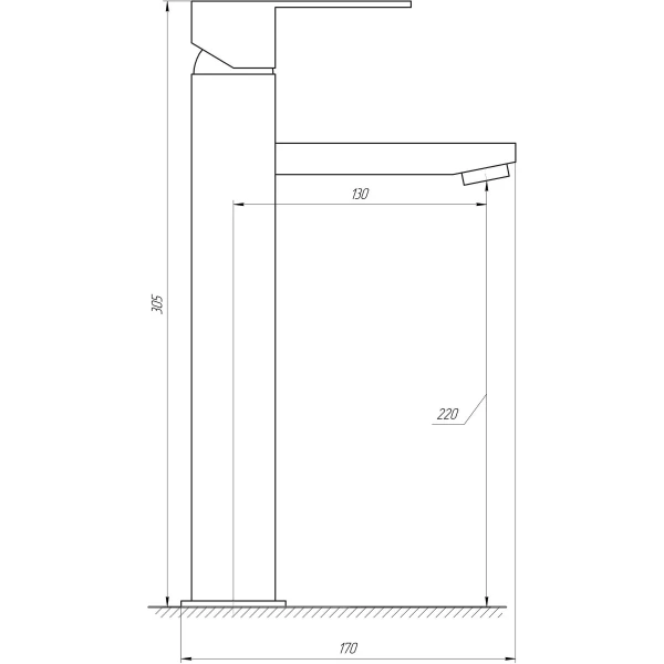 Смеситель для умывальника Globus Lux SICILIA SBQ-201-BB